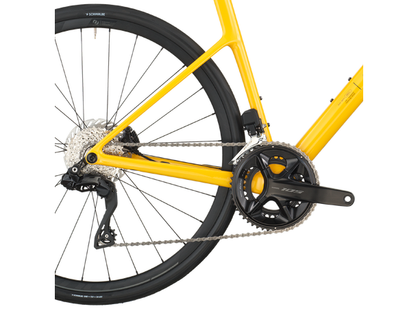 SCOTT Addict 40 Gul XXL Landeveissykkel i karbon 