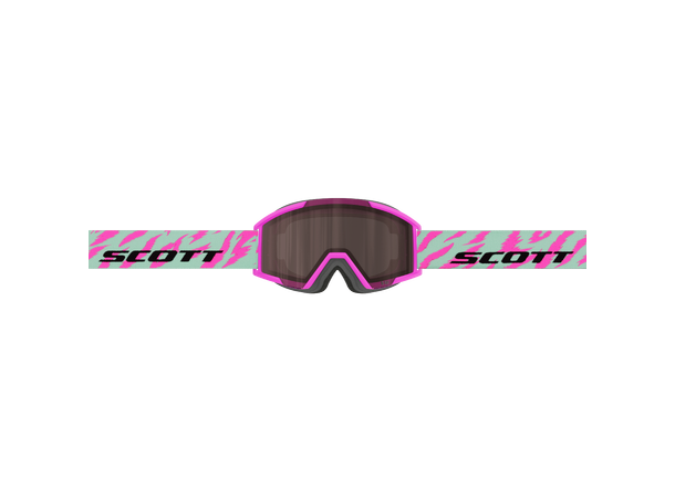 SCOTT Goggle Shield Pro Jr. Rosa/Grønn Silver chrome S2 