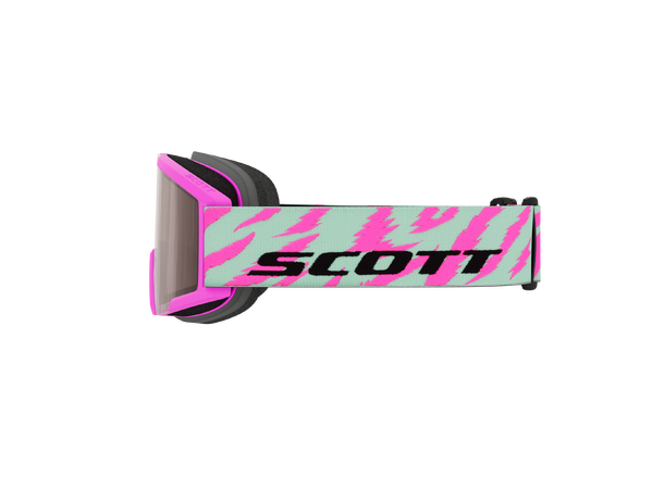 SCOTT Goggle Shield Pro Jr. Rosa/Grønn Silver chrome S2 