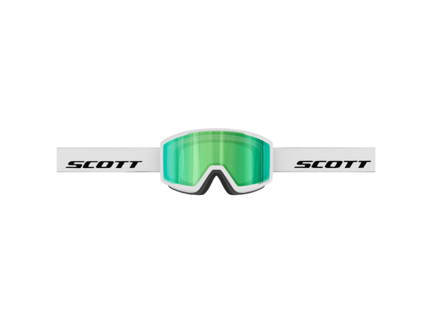 SCOTT Goggle Trace Pro Compact Hvit Green chrome S2 