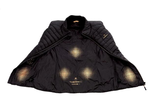 THERM-IC Heated vest women Sort S Heated vest with bluetooth cable 
