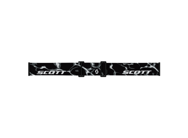 SCOTT Goggle React Sort/Hvit AMP red chrome S3 