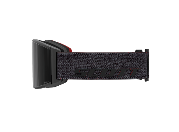 SCOTT Goggle React Sort/Rød AMP black chrome S3 