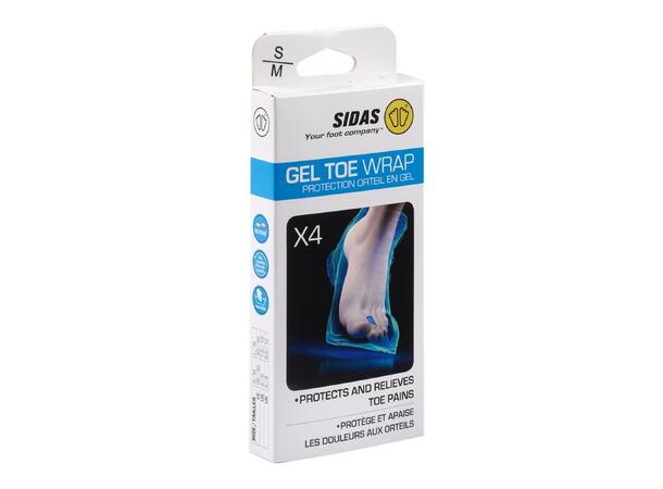 SIDAS GEL TOE WRAP Blå S/M TOE COVERS 