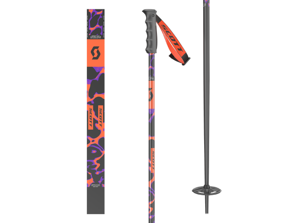 SCOTT Pole Sea Sort/Oransje 105 Freeride alpinstav 