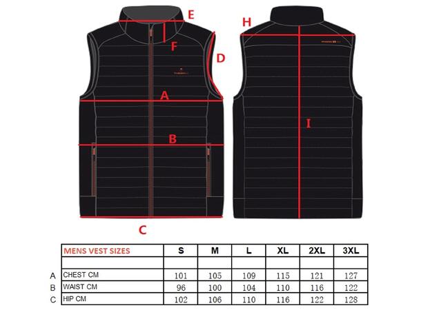 THERM-IC Heated Vest Men Sort S Heated vest with bluetooth cable men 