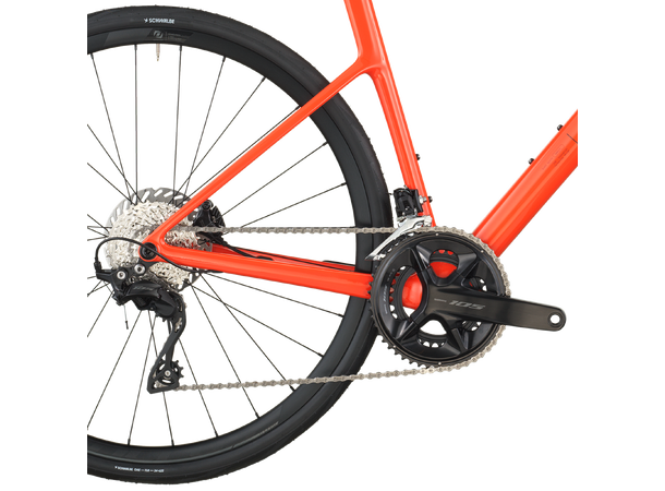 SCOTT Addict 50 Oransje XS Landeveissykkel i karbon 