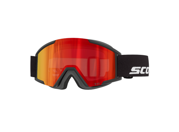 SCOTT Goggle Shield Pro Jr. Sort Red chrome S3 
