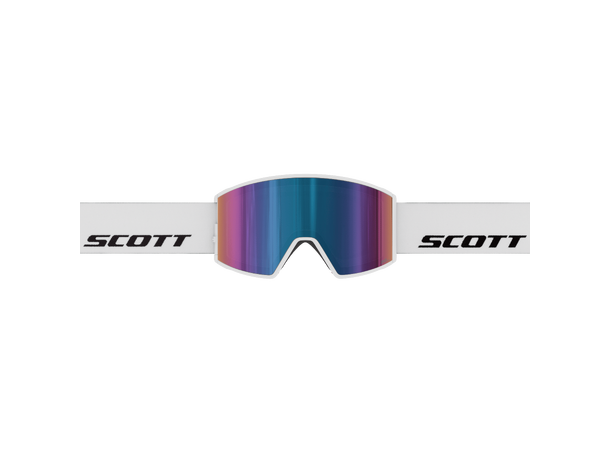 SCOTT Goggle React Hvit AMP teal chrome S2 