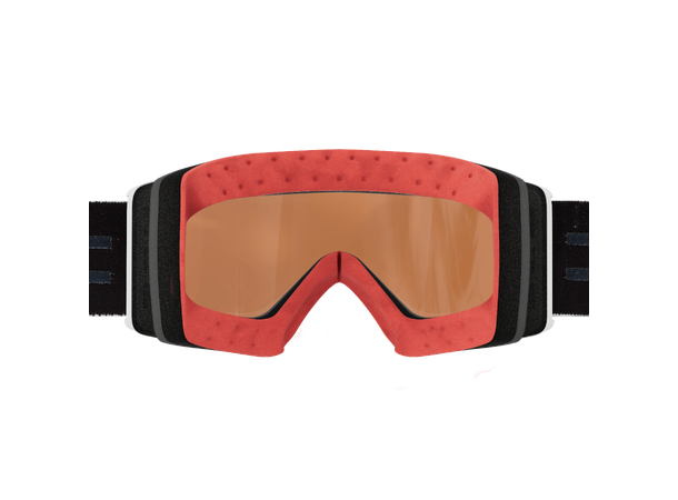 SCOTT Goggle React Hvit AMP teal chrome S2 