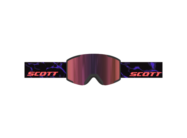 SCOTT Goggle Shield Sort/Lilla AMP red chrome S3 