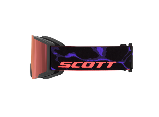 SCOTT Goggle Shield Sort/Lilla AMP red chrome S3 